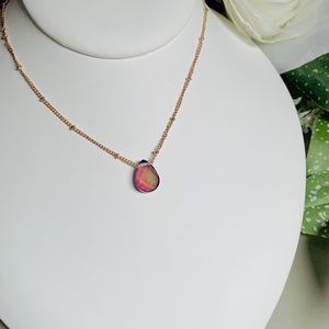 Entertaining Color Changing Mood Pendant Necklace